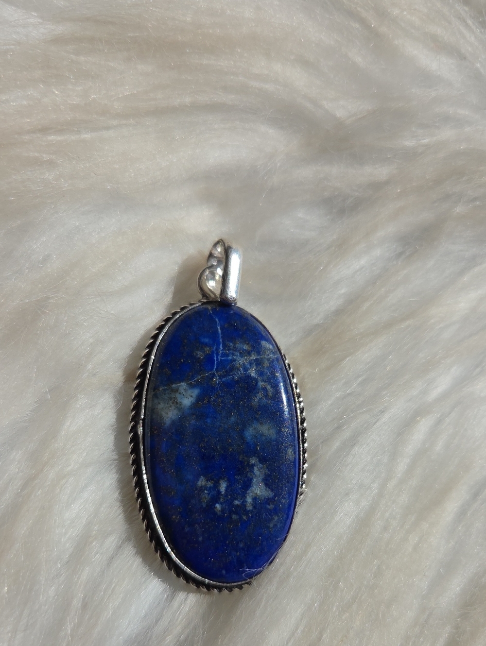 Amazing Lapis Lazuli Silver Plated 925 Gemstone Necklace Pendant